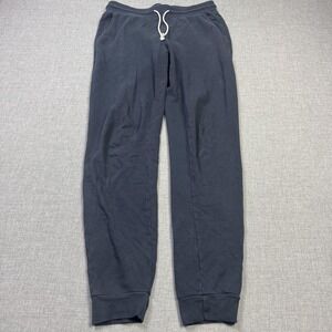 MATE Jogger Pants Womens S Blue 100% Cotton French Terry Pockets Slim Activewear